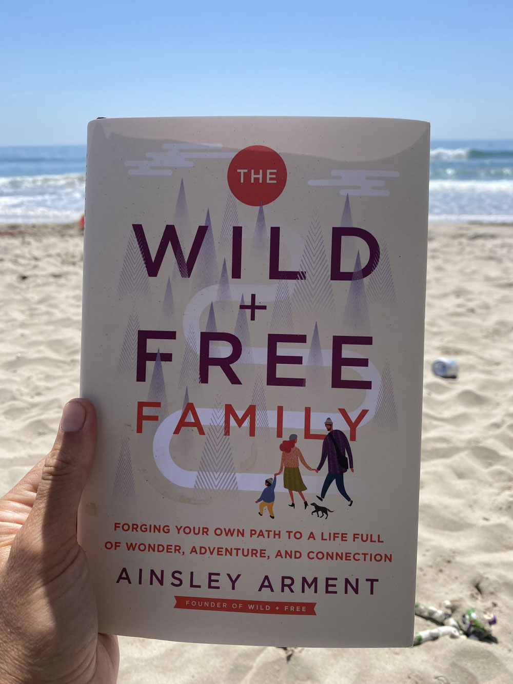 Wild + Free family Book Club! Brooke enjoys reading it on the beach. 